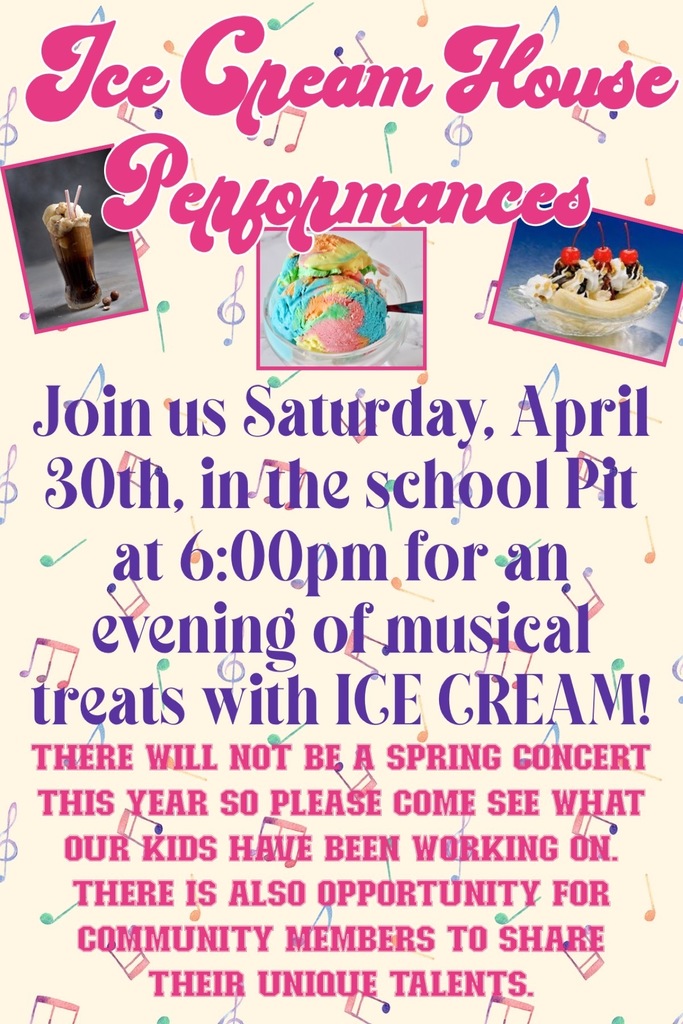 Ice Cream House Performances Flyer 